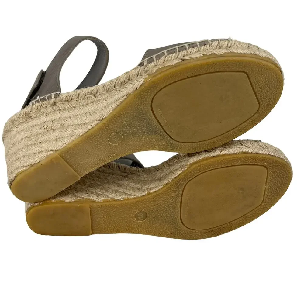 Vince Sophie Espadrille Sandals 10 Taupe 3.5